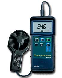 Extech� 407112 Heavy Duty Vane Thermo-Anemometer from MeterMall