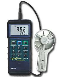 Extech� 407113Heavy Duty CFM Anemometer with Metal Vane from MeterMall