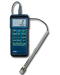 Extech� Heavy Duty CFM Mini-Metal Vane Thermo-Anemometer from MeterMall