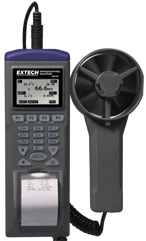 Extech� 451181 Datalogging/Printing Anemometer + Psychrometer from MeterMall