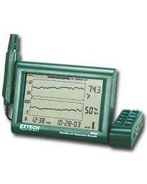 Extech RH520 Humidity + Temperature LCD Chart Recorder from MeterMall
